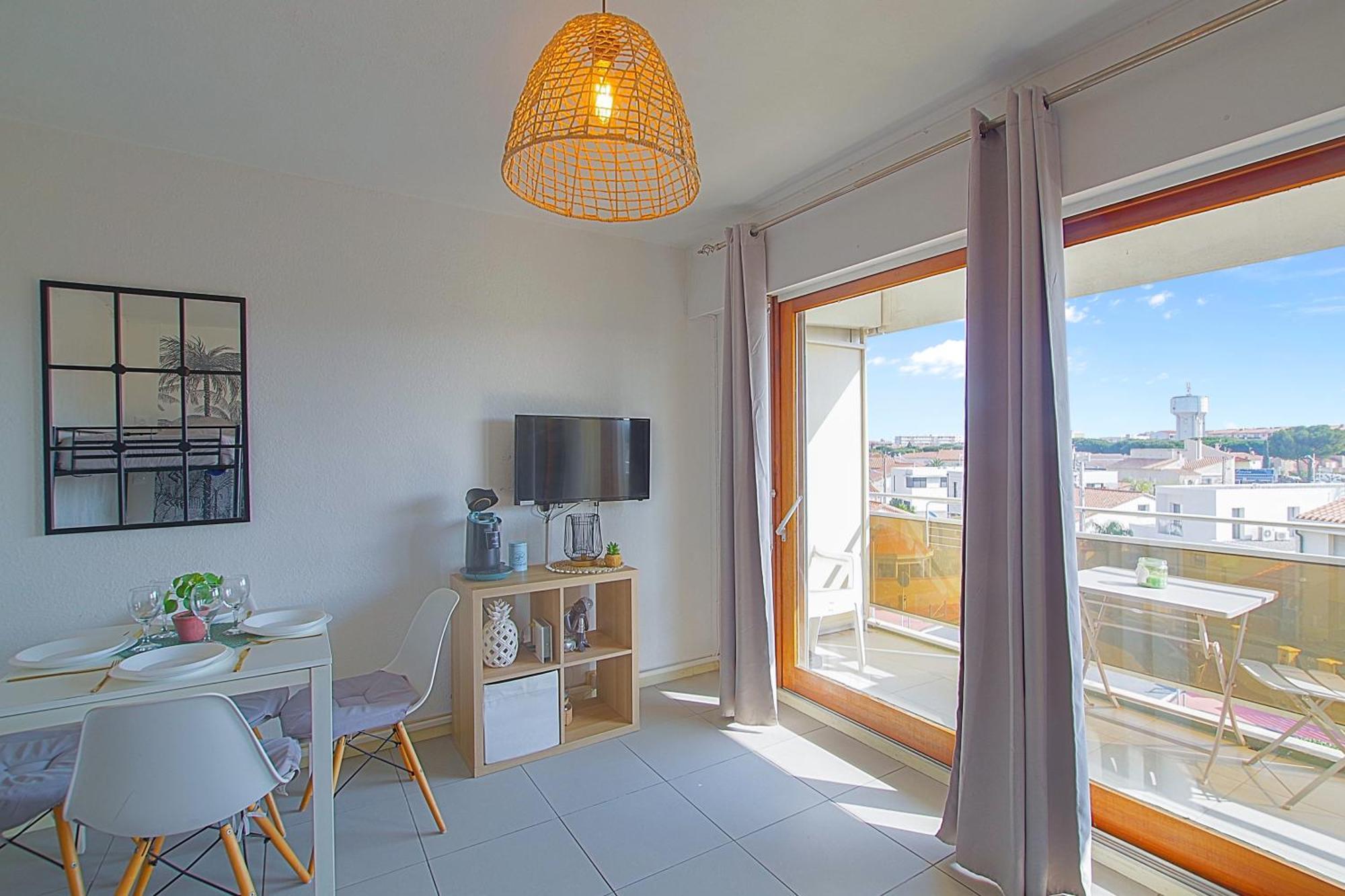 Studio Calme Avec Parking Et Ascenseur -304- Canet-en-Roussillon Esterno foto